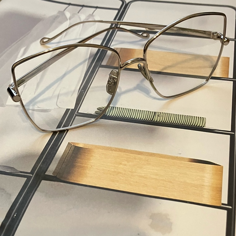 LOEWE silver mariposa eyeglasses
